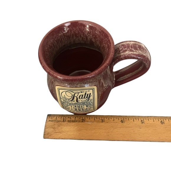 Deneen Pottery Katy House B&B Smithville Texas Mug Hand Thrown Drip Glaze - Picture 10 of 11